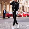 Cozy Drawstring Hoodie & High-Waist Jogger Set – Women's 2-Piece – Ghana Warehouse