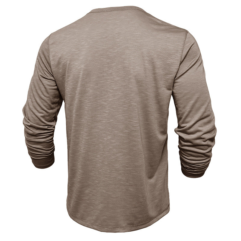 Men's Long-Sleeve Henley Shirt