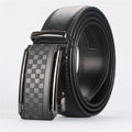 Men's Dress Belt with Anti-Scratch Buckle