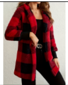 Oversized Plaid Knit Cardigan – Women's