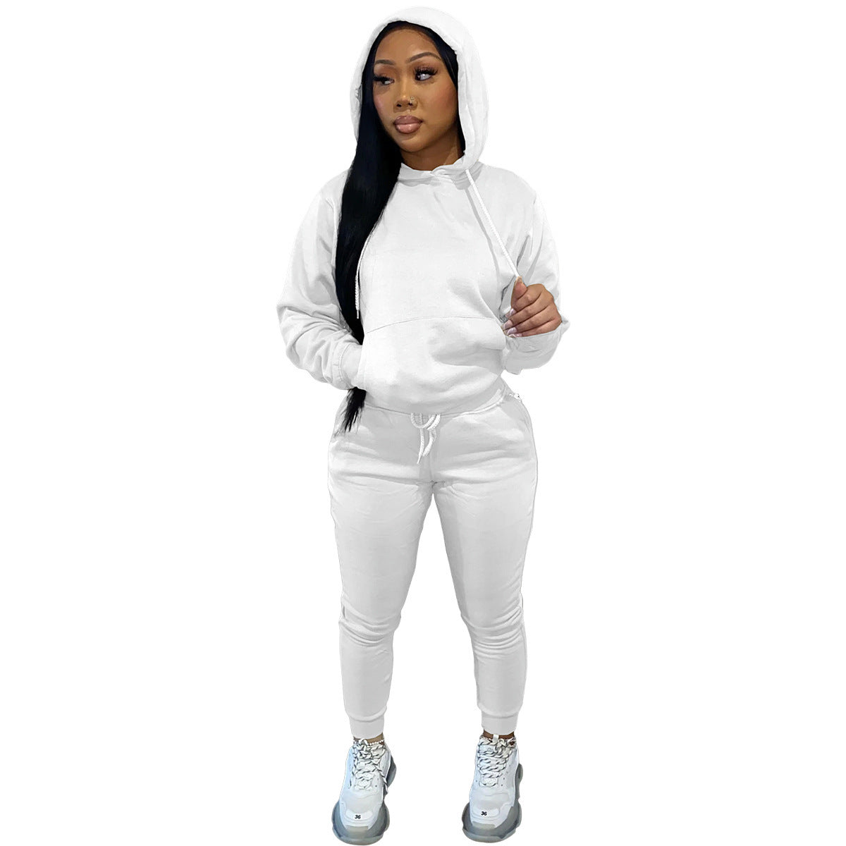 Brushed Fleece Hoodie Set – Women's 2-Piece Sweatsuit