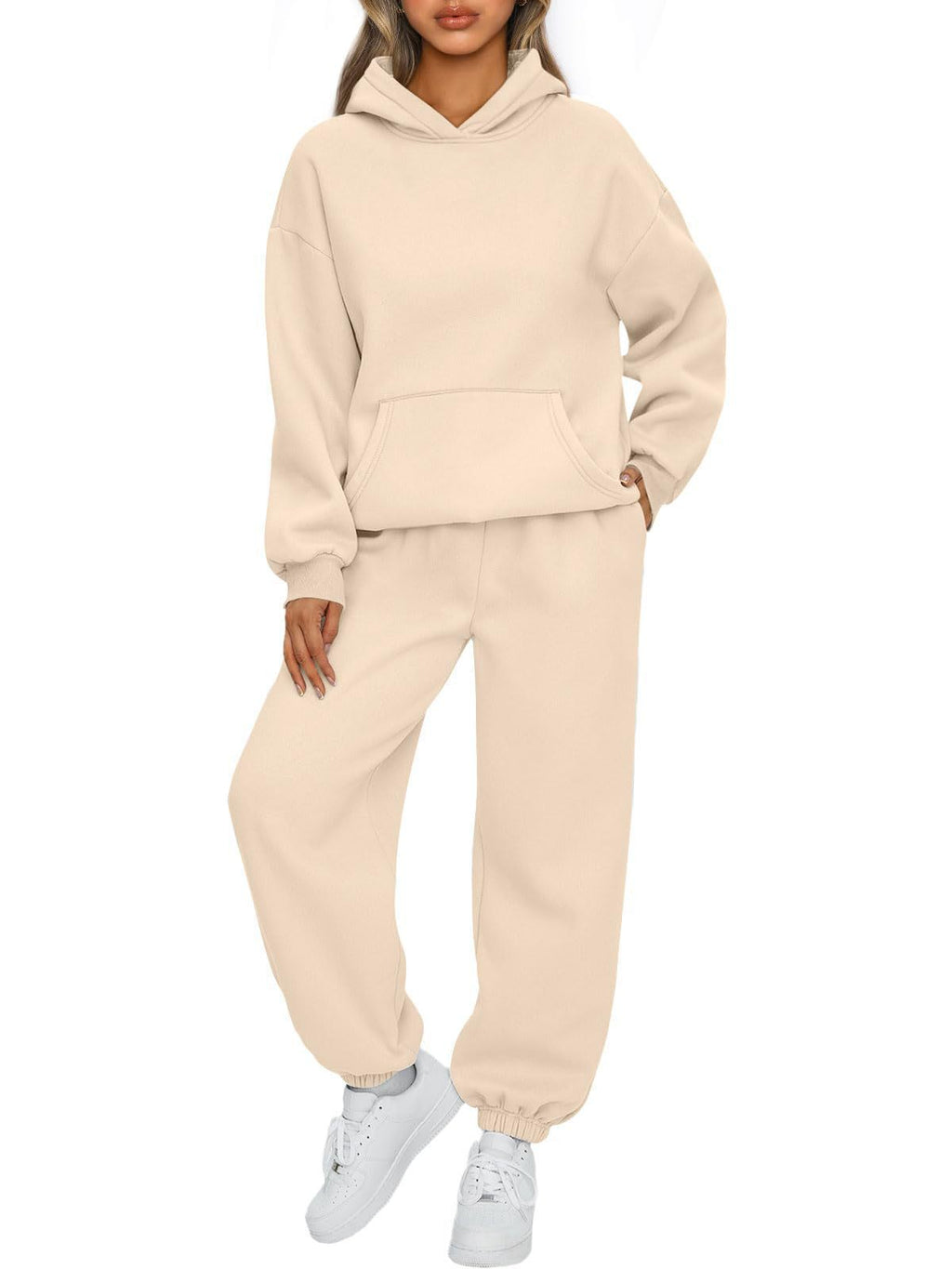 Raglan Hoodie & Jogger Set – Women's Casual 2-Piece