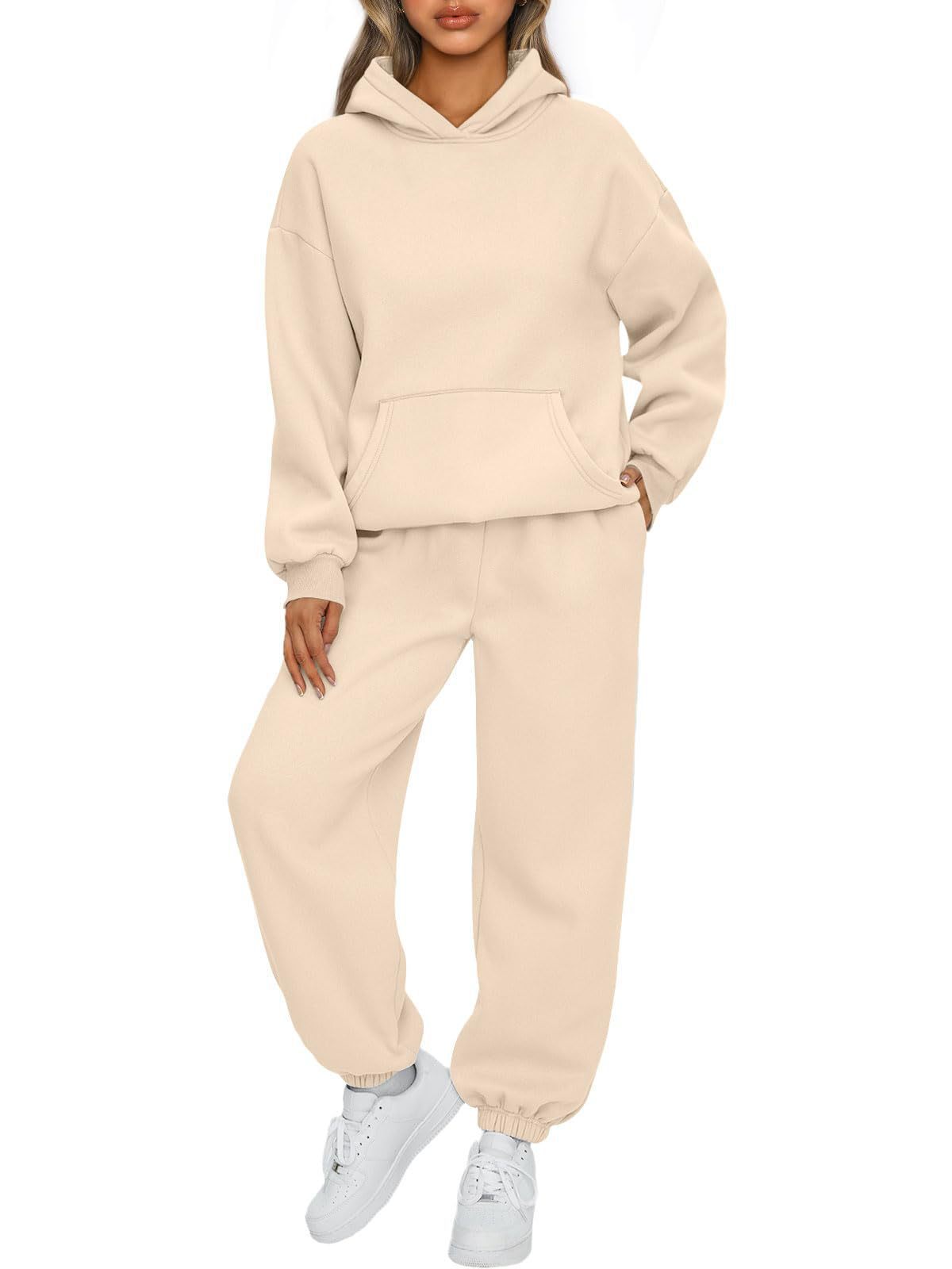 Raglan Hoodie & Jogger Set – Women's Casual 2-Piece