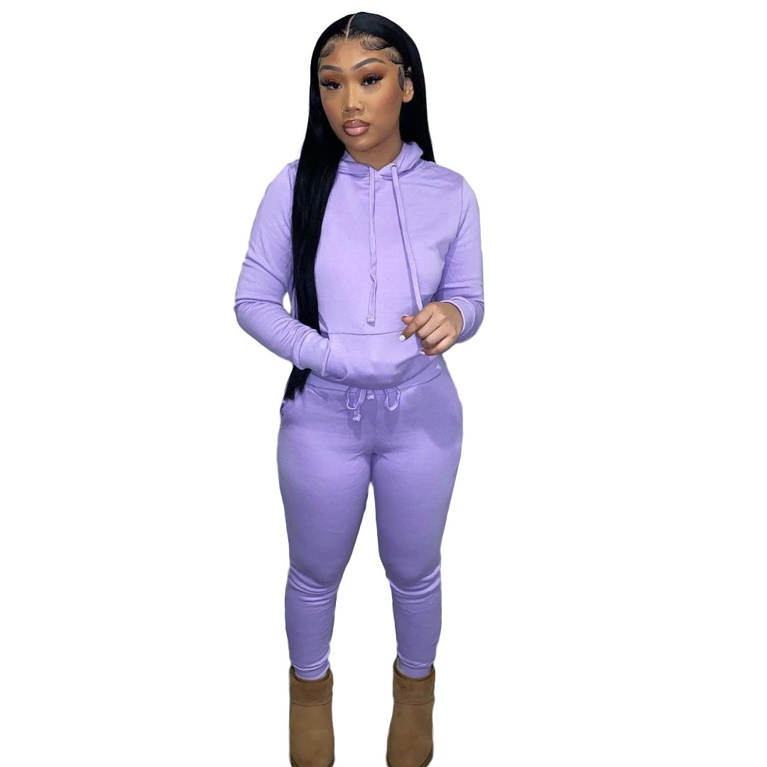 Brushed Fleece Hoodie Set – Women's 2-Piece Sweatsuit