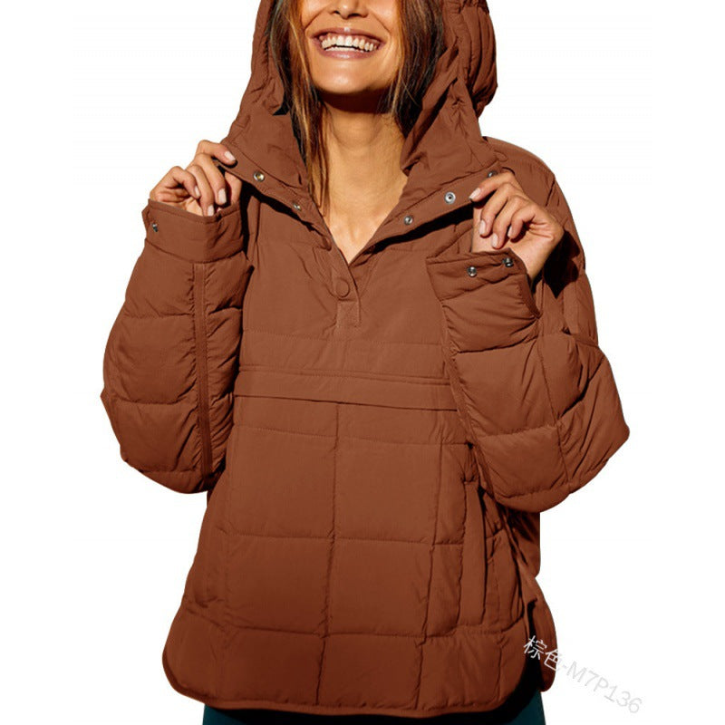 Hooded Puffer Jacket – Women's Warm Padded Coat