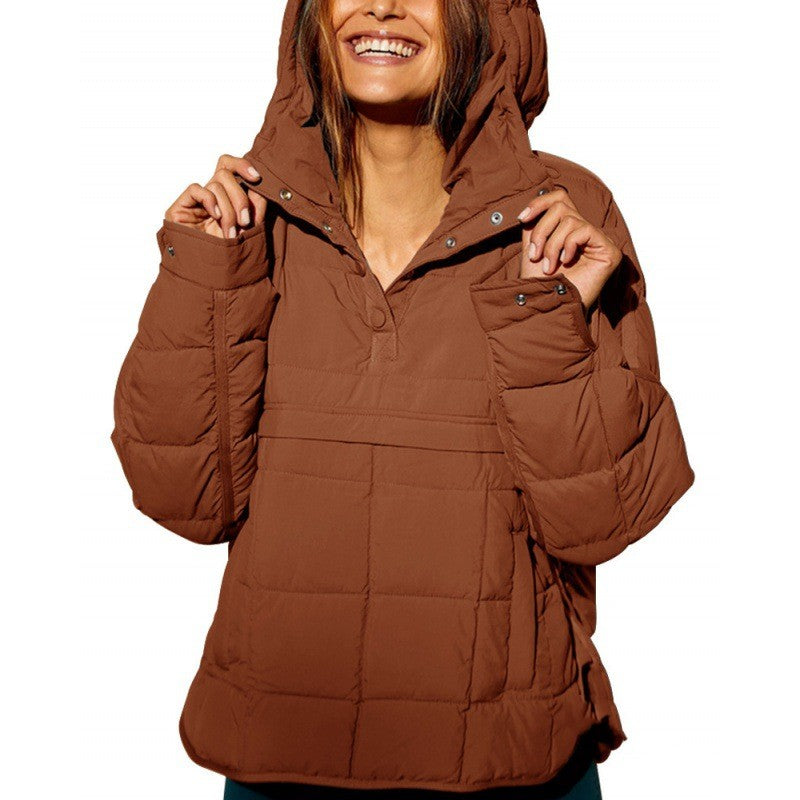 Hooded Puffer Jacket – Women's Warm Padded Coat