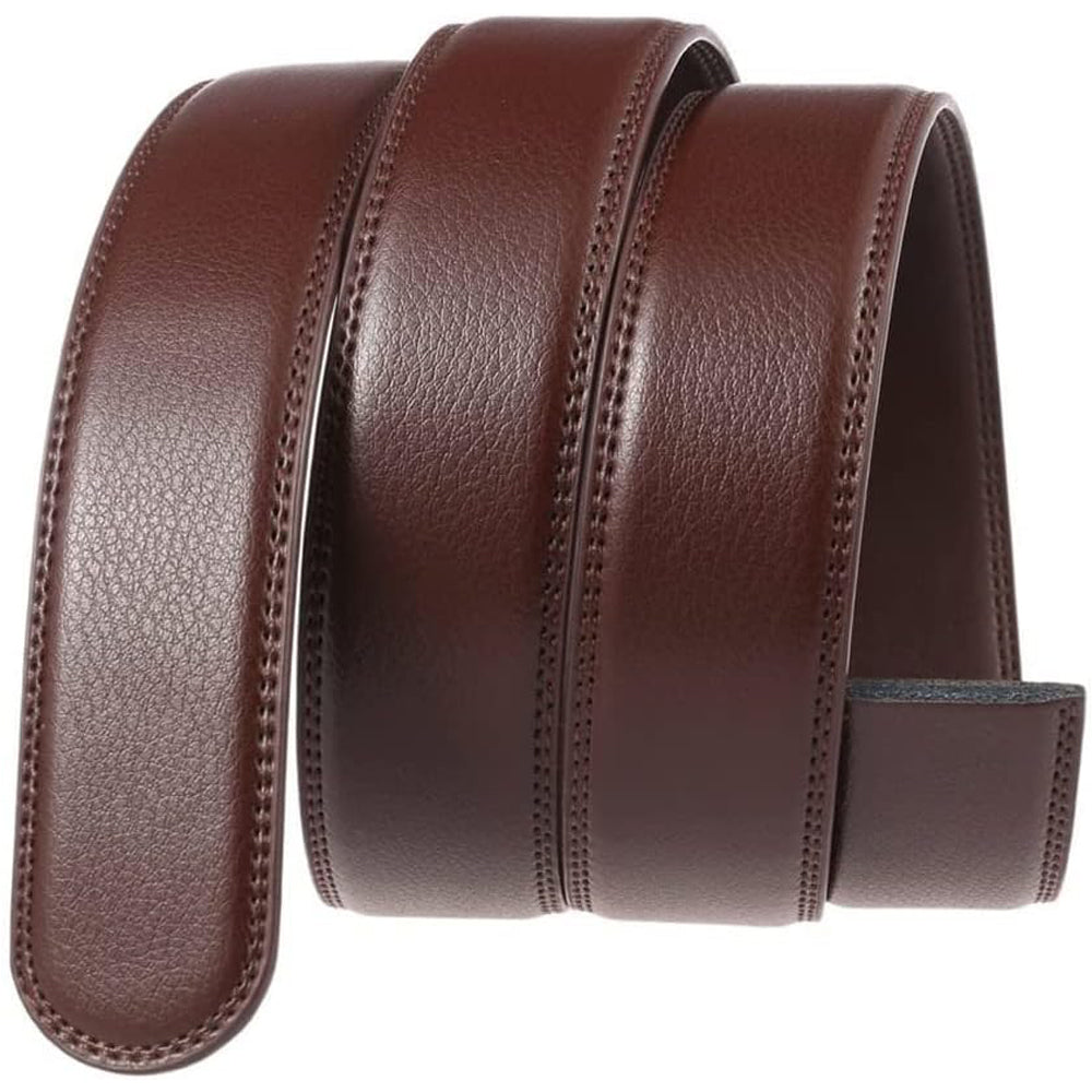 Men's Dress Belt with Anti-Scratch Buckle