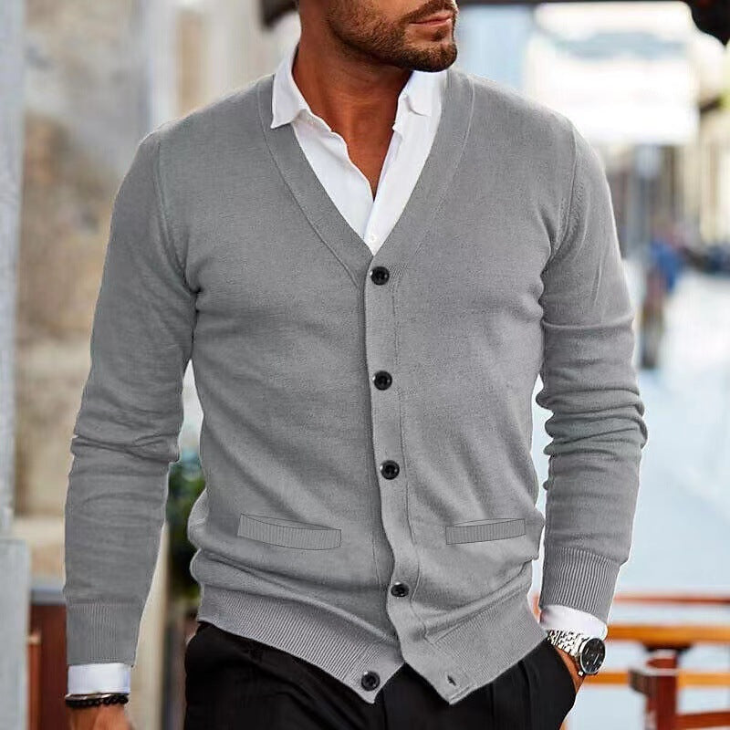 Men's Knit Cardigan Sweater Coat