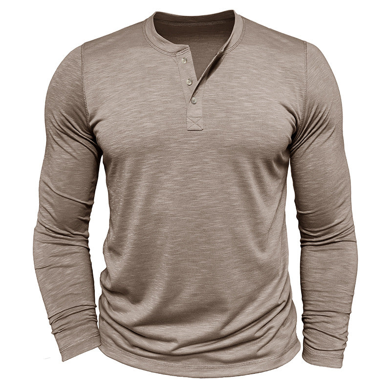 Men's Long-Sleeve Henley Shirt