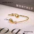 Open Cuff Bangle – 18K Gold-Plated Stainless Steel