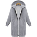Long Hooded Fleece Jacket – Women's Plus-Friendly Sizes