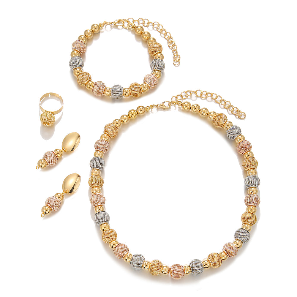 Necklace and bracelet detail