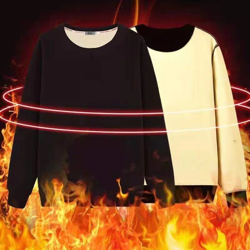 Men's Sherpa-Lined Crewneck Sweater