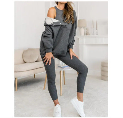 3-Piece Vest, Hoodie & Jogger Set – Women's