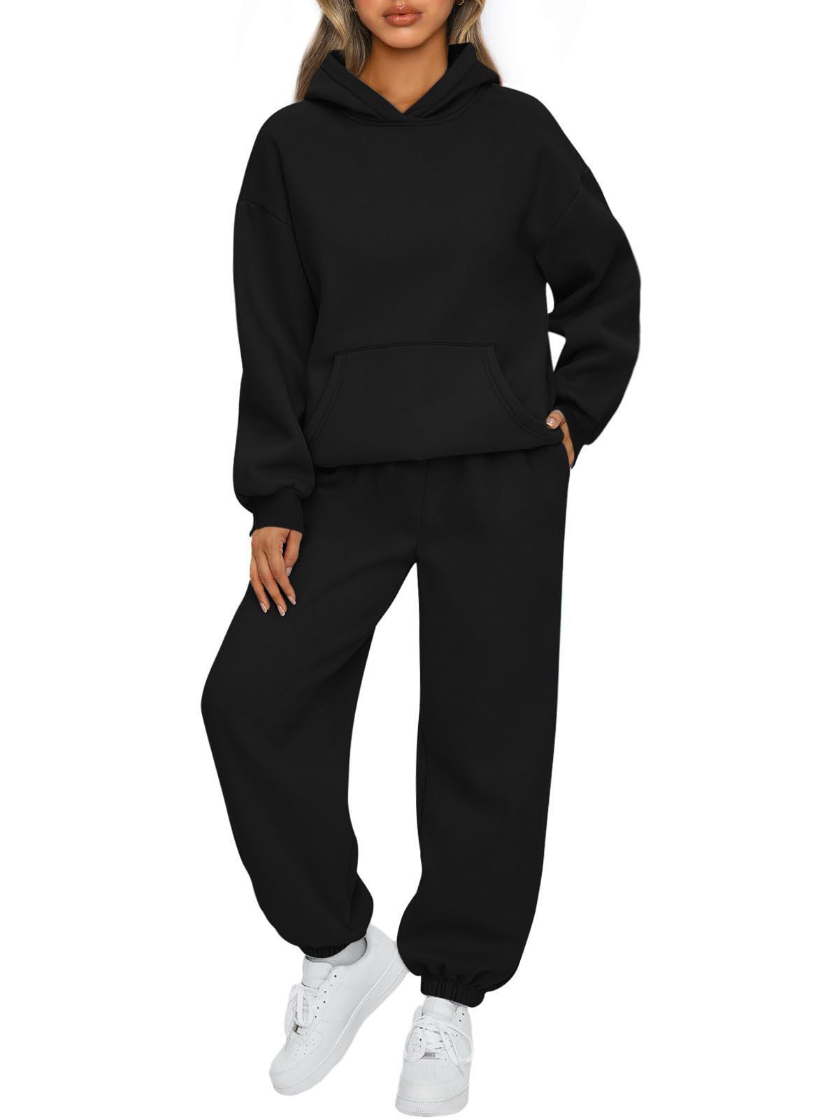 Raglan Hoodie & Jogger Set – Women's Casual 2-Piece