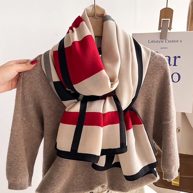 Oversized Tie-Dye Winter Scarf Wrap