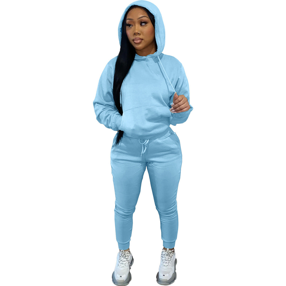 Brushed Fleece Hoodie Set – Women's 2-Piece Sweatsuit