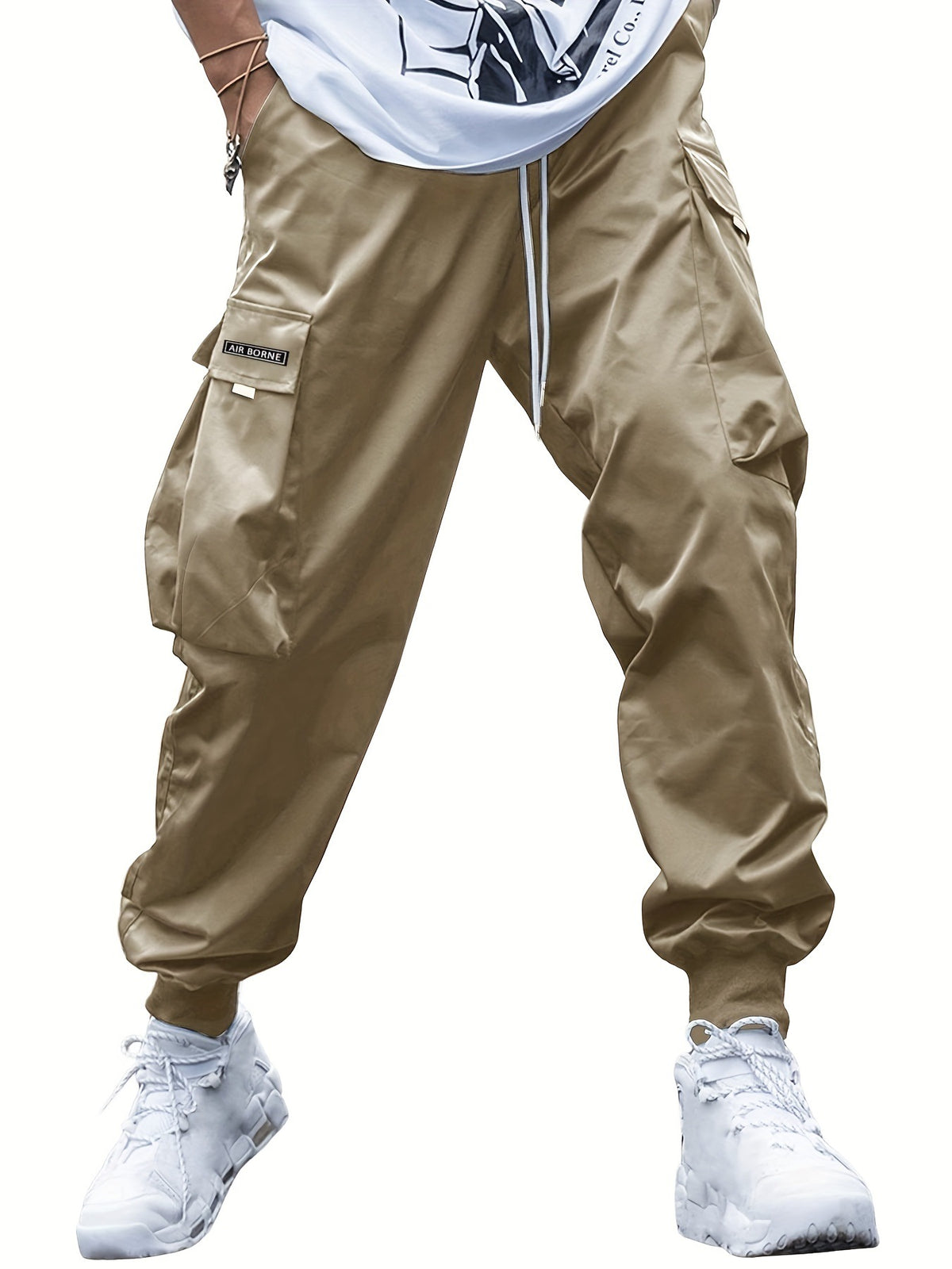 Men's Multi-Pocket Drawstring Cargo Pants