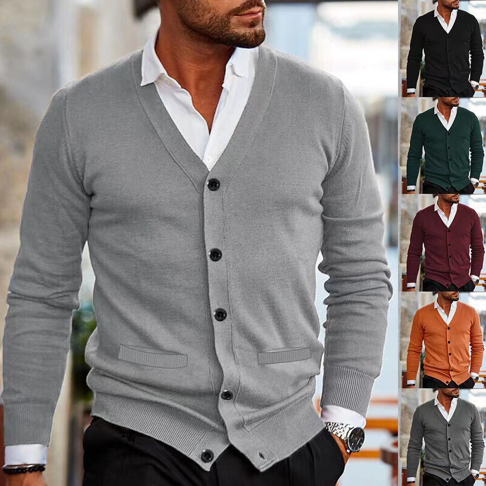 Men's Knit Cardigan Sweater Coat