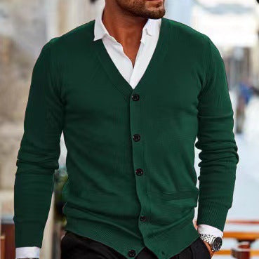 Men's Knit Cardigan Sweater Coat