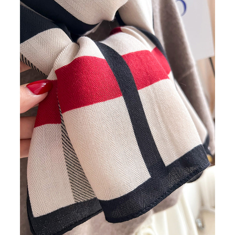 Oversized Tie-Dye Winter Scarf Wrap