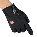 Touchscreen Full-Finger Winter Gloves with Zip Cuff