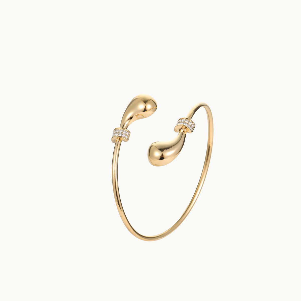 Open Cuff Bangle – 18K Gold-Plated Stainless Steel
