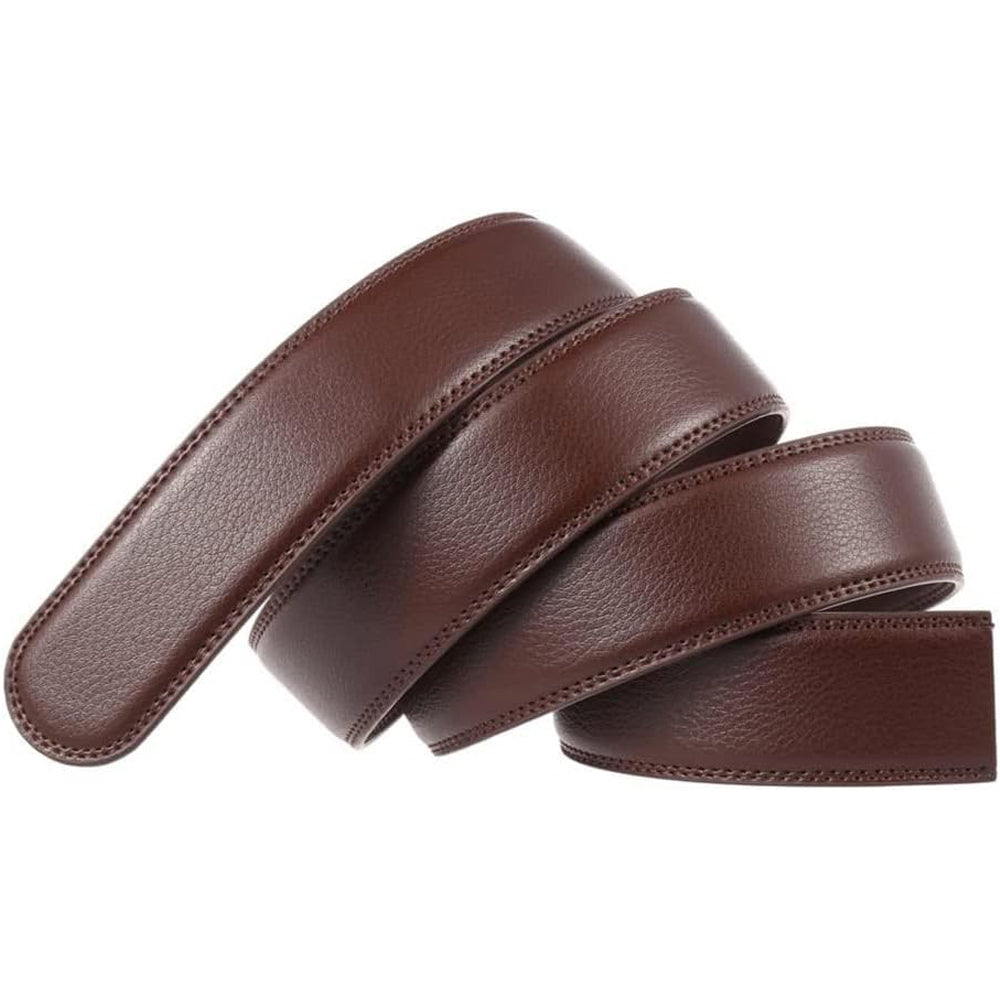 Men's Dress Belt with Anti-Scratch Buckle