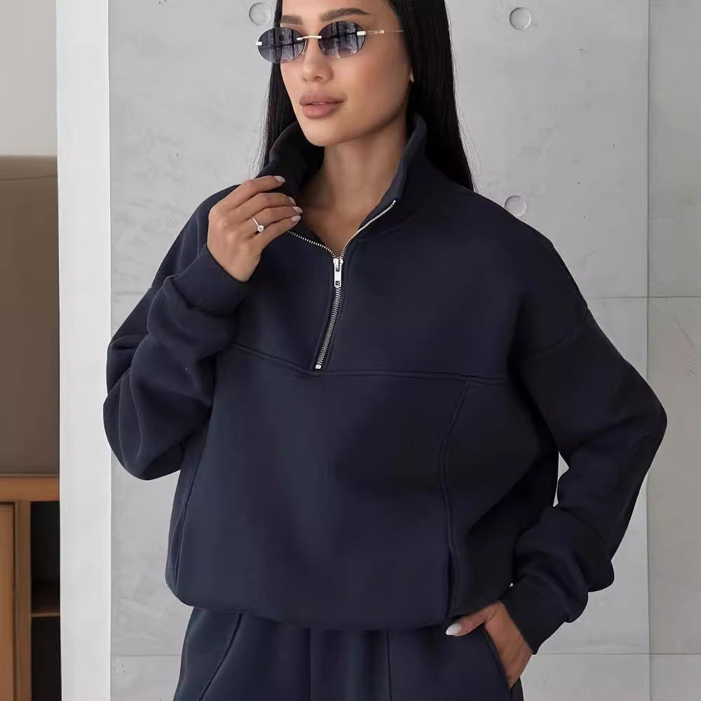 Zip-Up Jacket & Jogger Tracksuit – Women's 2-Piece