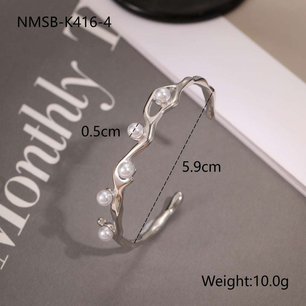 Open Cuff Bangle – 18K Gold-Plated Stainless Steel