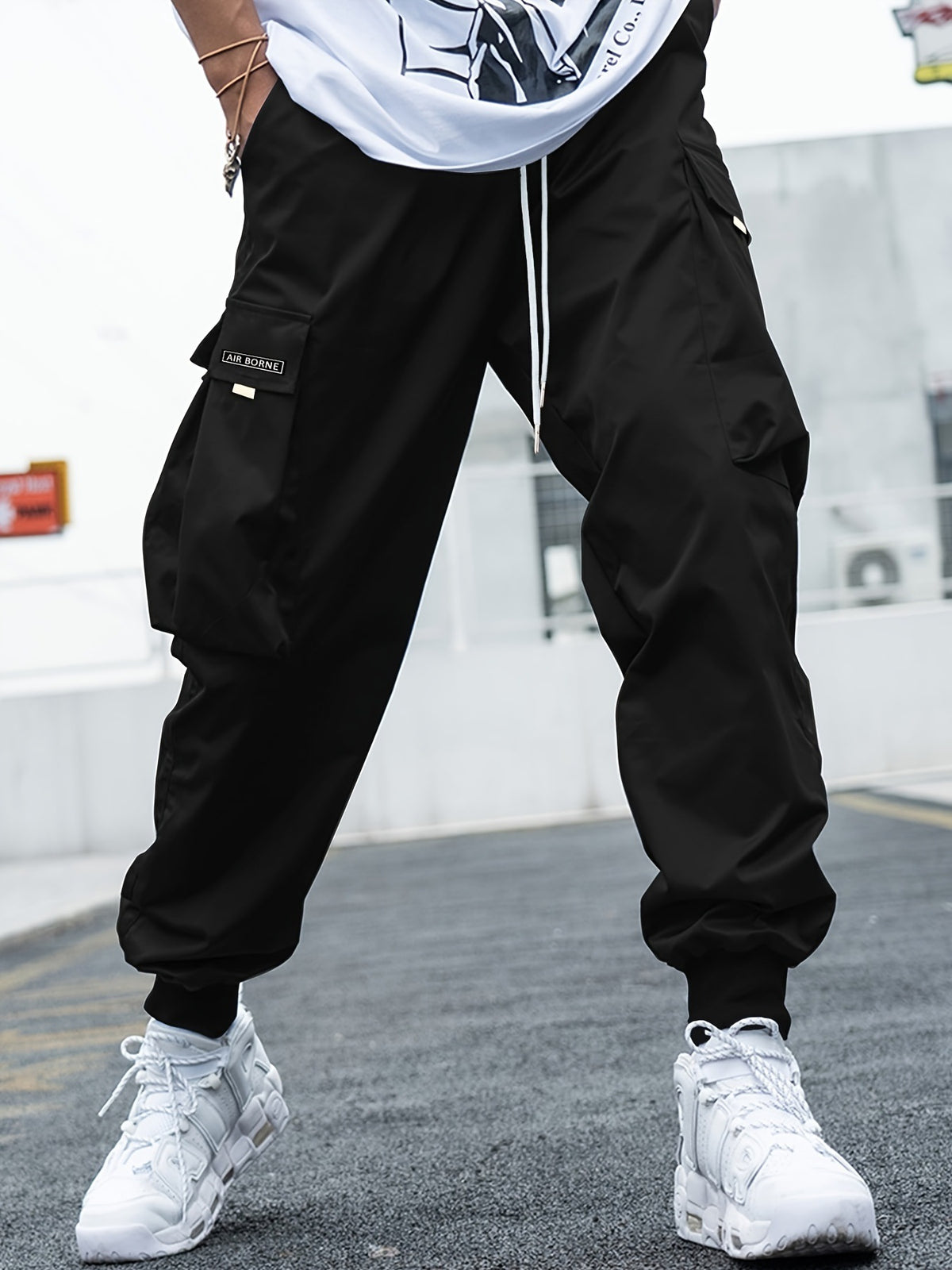 Men's Multi-Pocket Drawstring Cargo Pants