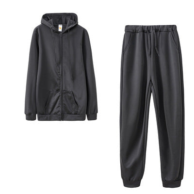 Women's Color-Block Hoodie & Straight-Leg Pants Set
