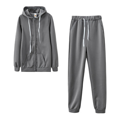 Women's Color-Block Hoodie & Straight-Leg Pants Set