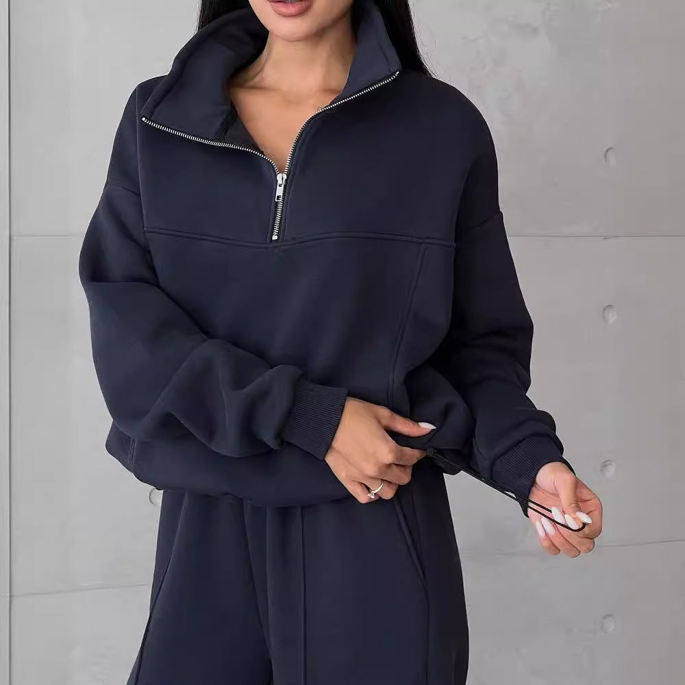 Zip-Up Jacket & Jogger Tracksuit – Women's 2-Piece
