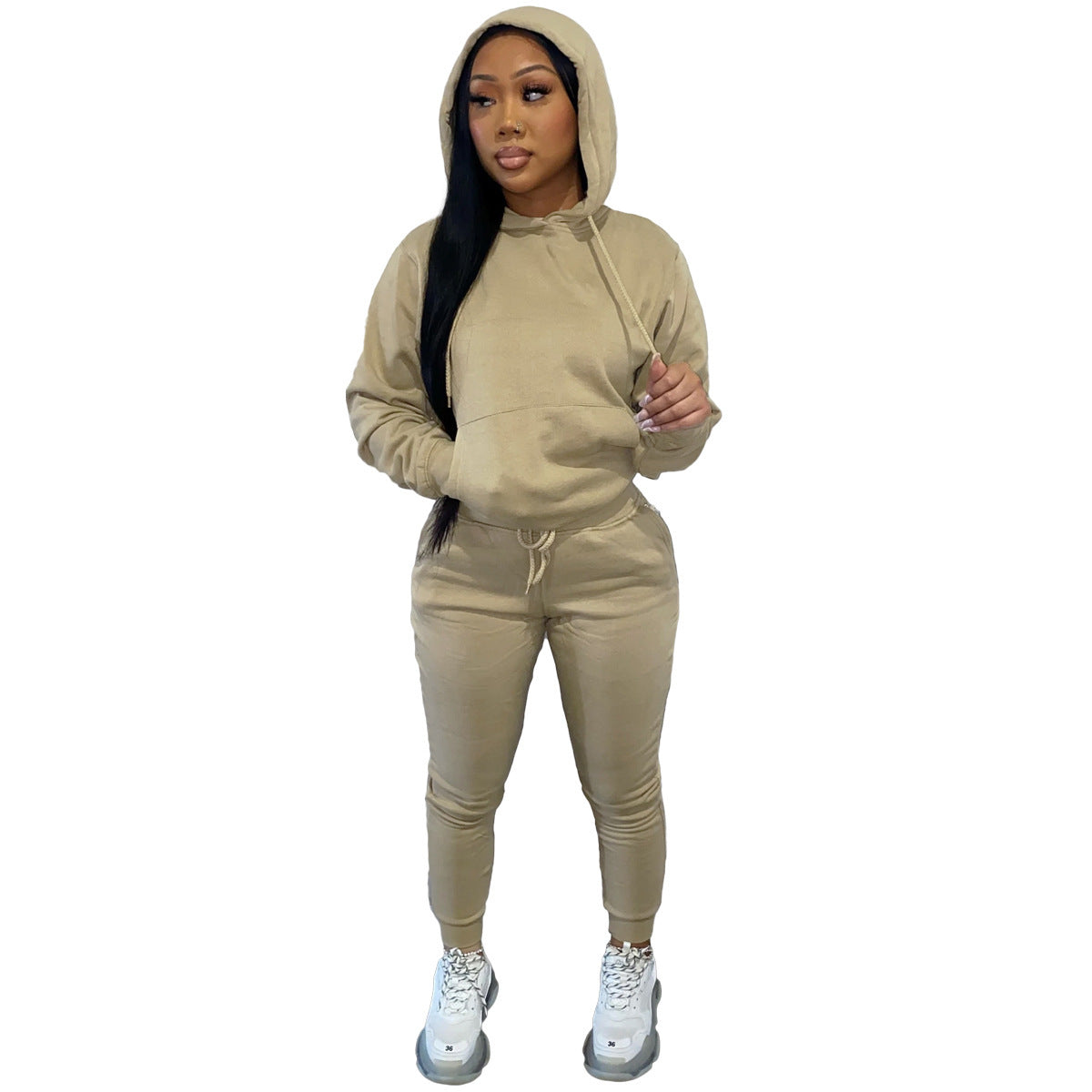 Brushed Fleece Hoodie Set – Women's 2-Piece Sweatsuit